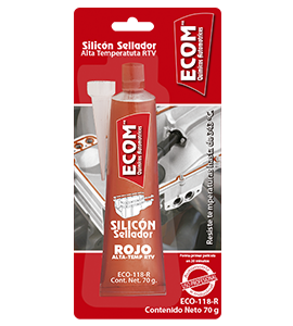 SILICON  SELLADOR ALTA-TEMP RTV ROJO   7